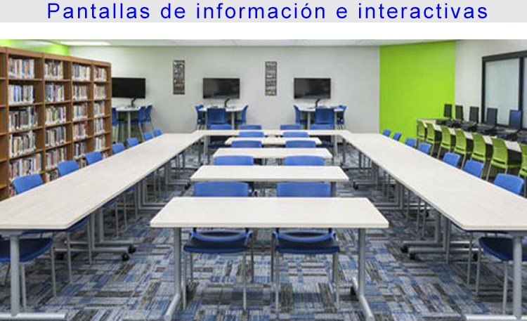 Foto educación pantallas información